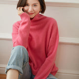 Thickened Turtleneck Loose Slimming Knitted Cashmere Sweater