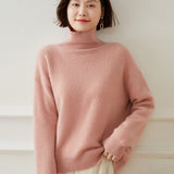 Thickened Turtleneck Loose Slimming Knitted Cashmere Sweater