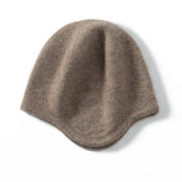 Soft Warm Slouchy Cashmere Beanie Hat Curved Brim Beanie