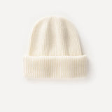 Soft Warm Hat 100% Cashmere Ribbed Knit Beanie