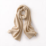 100% Cashmere Wrap Shawl Large Ribbed Knit Scarf for Women