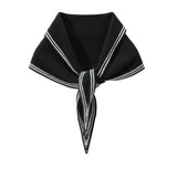 100% Pure Cashmere with Contrast Trim Triangle Scarf