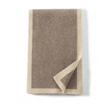 Two-Tone Border Scarf Winter Warm Knitted Soft Pure Cashmere Shawl