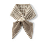 100% Pure Cashmere Houndstooth Knitted Neck Scarf Winter Wrap