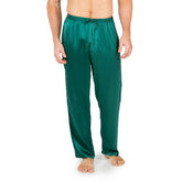 Men Silk Pajama Pants Long Real Silk Pajamas Bottoms Sleep Bottoms