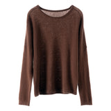Women's Round Neck Loose Classic Classic Cashmere Sweater