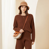 Women's Round Neck Loose Classic Classic Cashmere Sweater