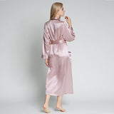 Luxury Silk Bathrobe with Belt & Pockets