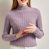 Half Turtleneck bottoming Casual Simple Slimming Knitted Cashmere Sweater