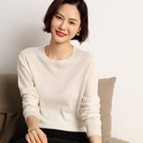 Low Round Neck Thin Loose Sweater Women's Short Versatile Knitted Sweater