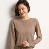 Low Round Neck Thin Loose Sweater Women's Short Versatile Knitted Sweater