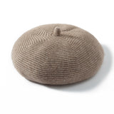 Pure Cashmere Beret Hat Cashmere Knit Cap for Women