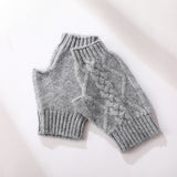 Women's Luxury Cashmere Winter Half Fingerless Gloves