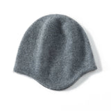 Soft Warm Slouchy Cashmere Beanie Hat Curved Brim Beanie