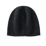 100% Pure Cashmere Lightweight Textured Beanie Cap for Women