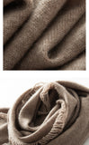 100% Pure Cashmere Poncho Wraps Shawl with Fringed Edges