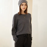 Women's Round Neck Loose Classic Classic Cashmere Sweater