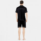 Men's 100% Silk Short Pajamas Set Luxury Silk Sleepwear