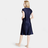 Women V Neck Silk Nighties Mulberry Silk Nightgowns