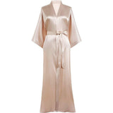 Women Silk Kimono Robe Long  Mulberry Silk Robes