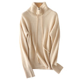Cowl Neck Cashmere Wool Sweater Loose Tie Soft Relaxed Knit Top
